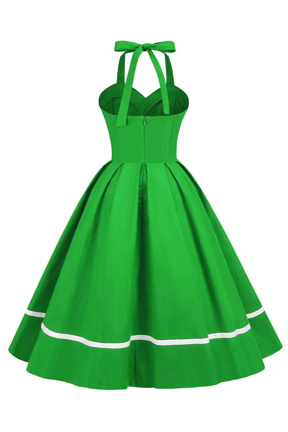 Vintage 50-Tal V-Ringad Pin Up-Klänning