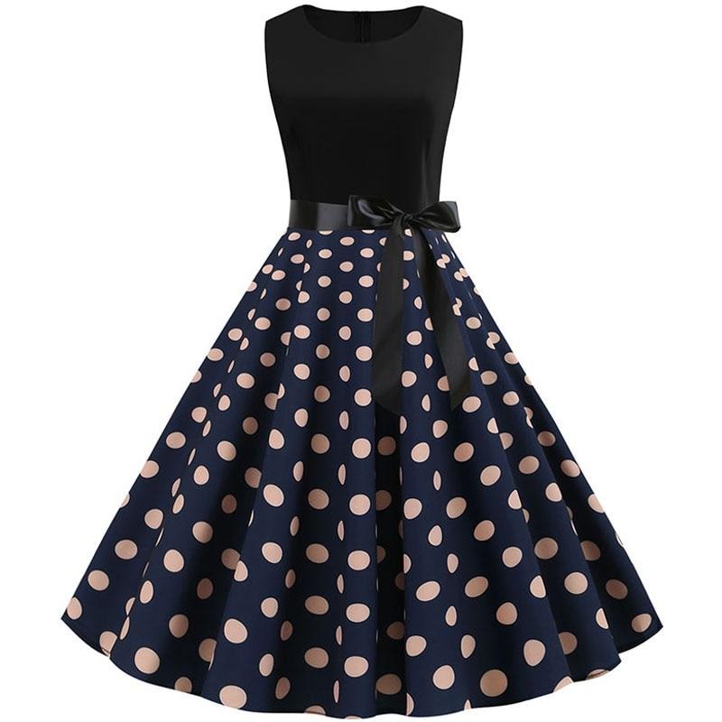 Polka Dot Rockabilly Klänning