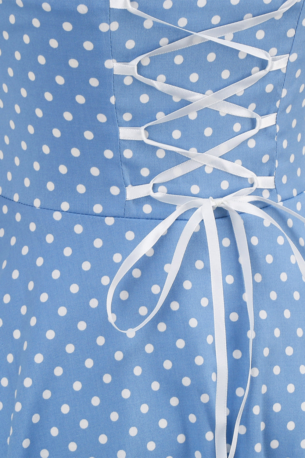 Retro Polka Dot Backless Klänning För Kvinnor