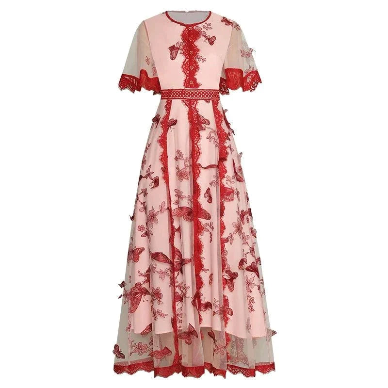 Vintage Blommig Klänning Från 40-Talet