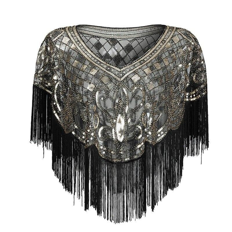 Guld Gatsby Sjal