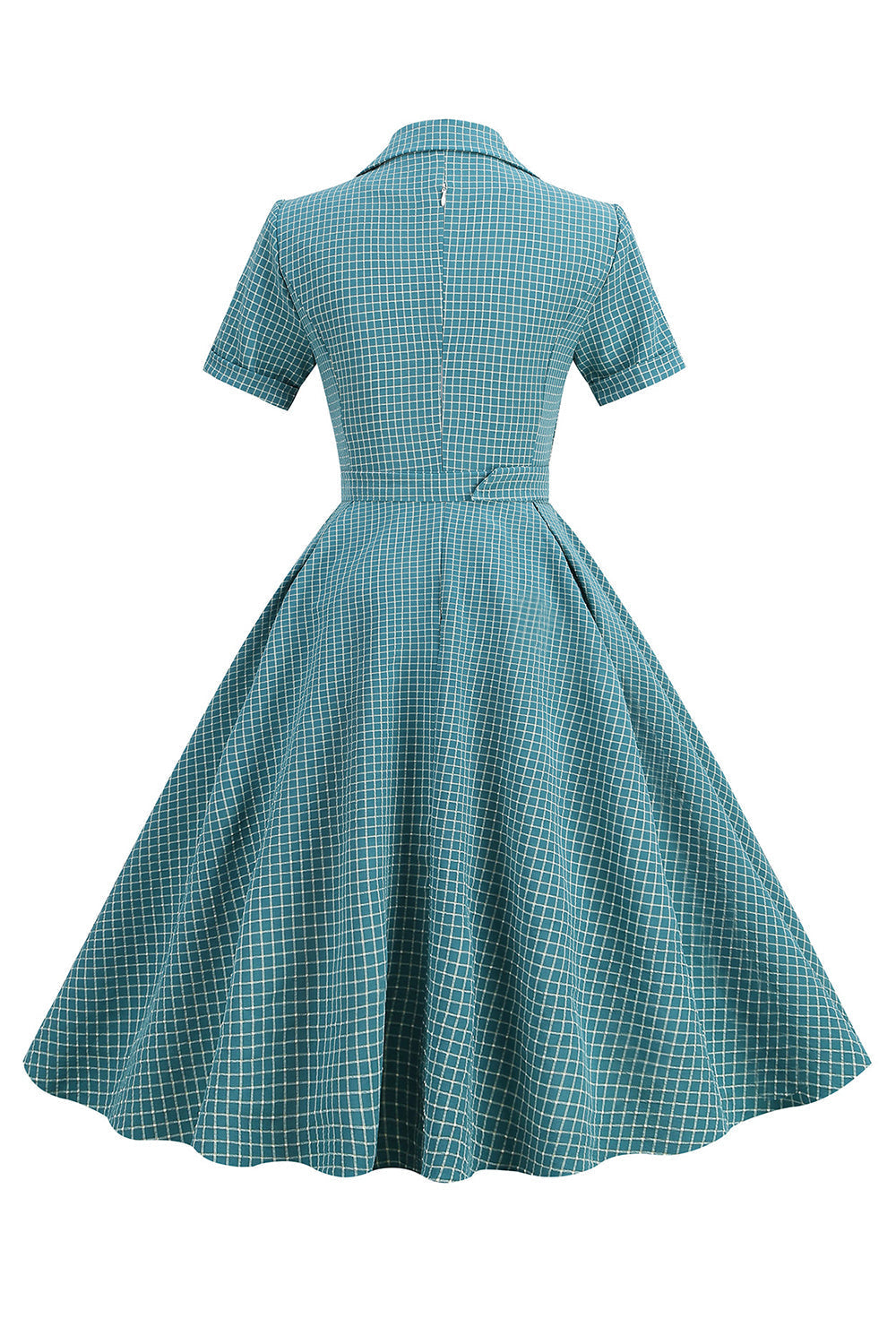 Vintage 50-Tals Rutig Klänning