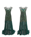 Vintage 20s Flapper Dress Green