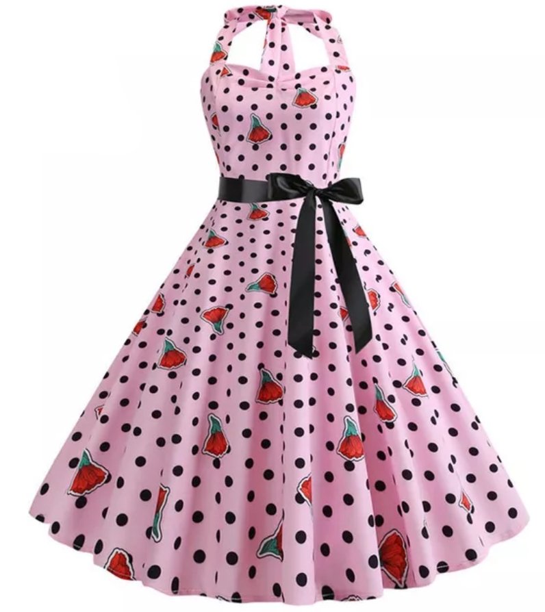 Vintage Polka Dot Klänning