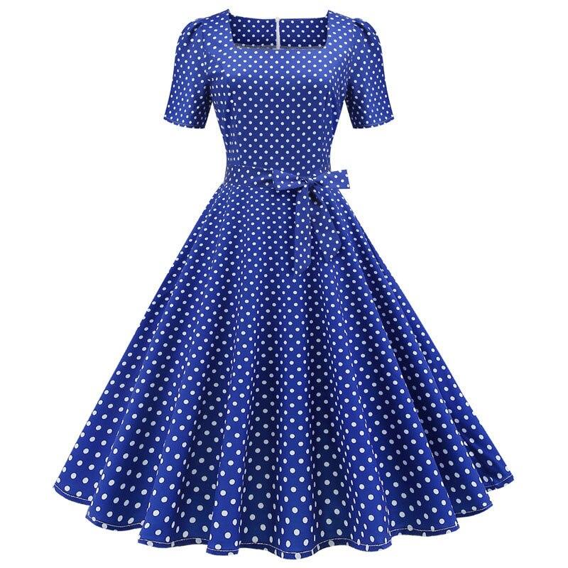 Polka Dot Klänning Från 50-Talet