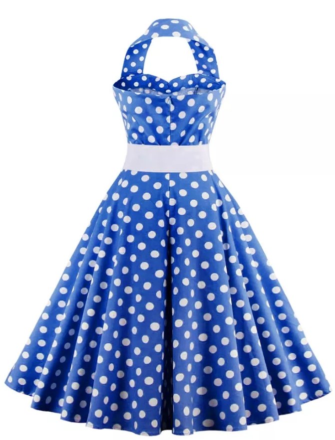 Delikat 50-Tals Pin Up-Klänning