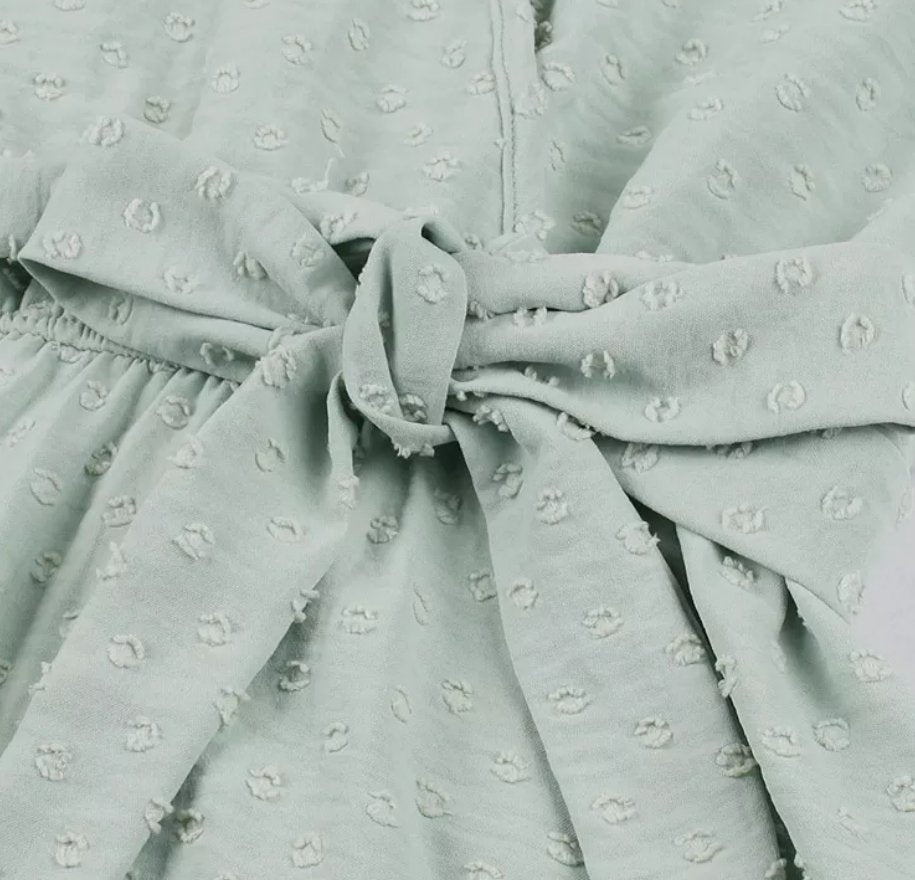 50s Pin Up Solid Green Klänning