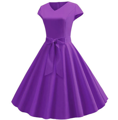 60-Tals Vintage Lila Klänning
