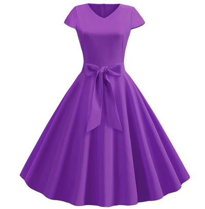 60-Tals Vintage Lila Klänning