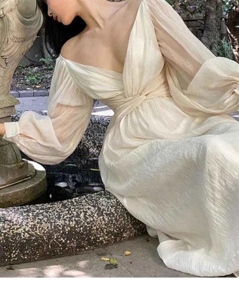 40-Tals Vintage Volangklänning