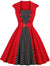 50-Tals American Red Polka Dot Dress