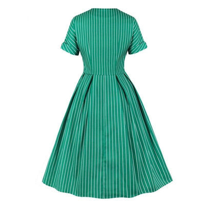 50-Tals Vintage Grön Klänning