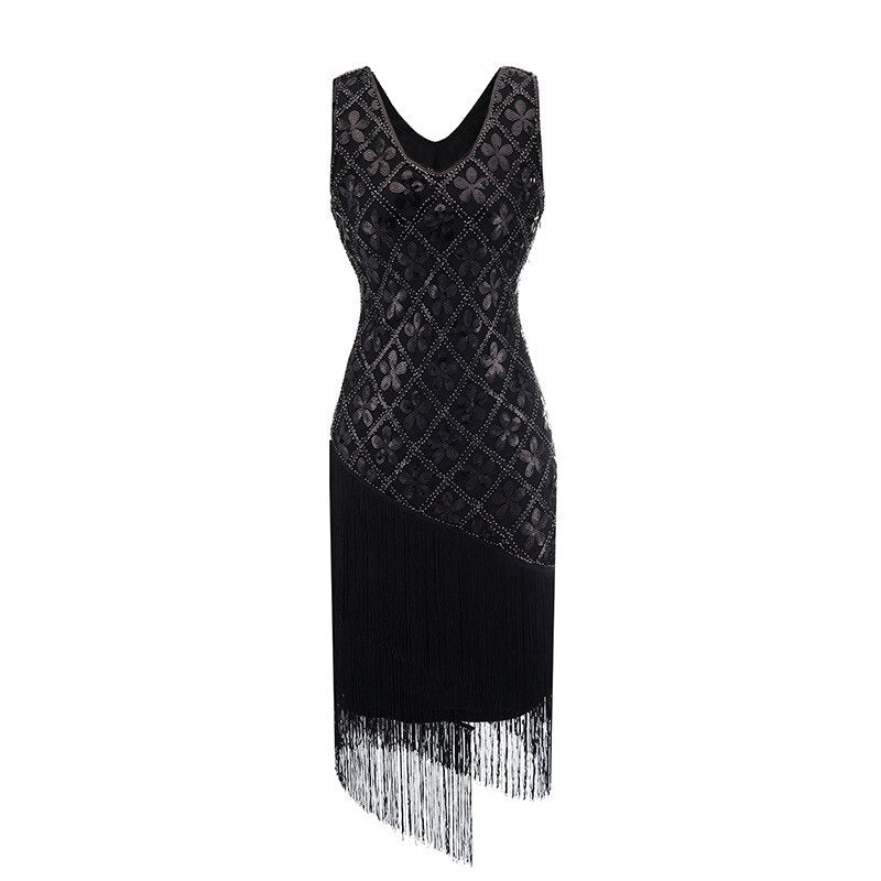 20-Tal Charleston Dress - Intense Black