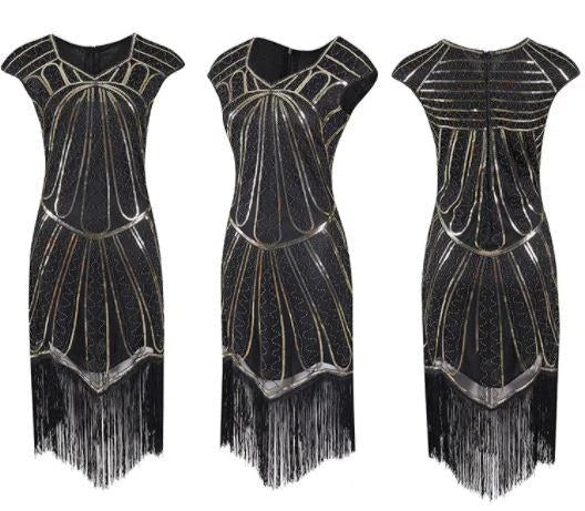 20-Tal Charleston Klänning Guld