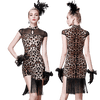 Leopard Charleston Klänning