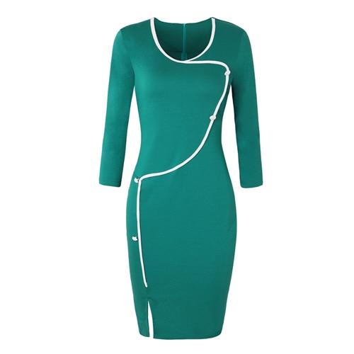 60-Tal Pencil Dress Green