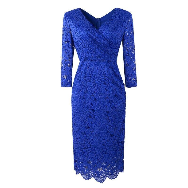 Vintage 50-Tal Pencil Dress Blue