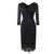 Vintage 50s Pencil Dress Black