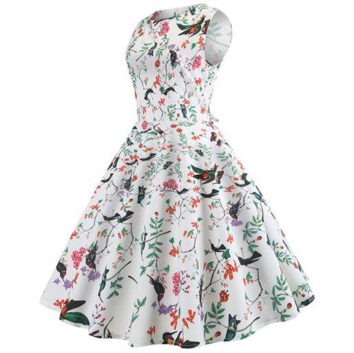 50-Tals Chic Feminin Klänning