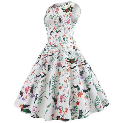 50-Tals Chic Feminin Klänning