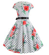 Vintage Poppies Utsvängda Klänning