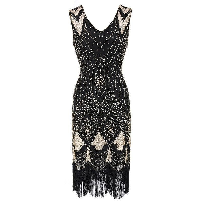 Gatsby Chic Svart Klänning