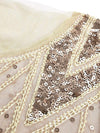 Ivory Haute Couture Lång Gatsby Klänning
