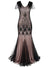 Rosa Haute Couture Lång Gatsby-Klänning