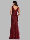 Gatsby Bröllopsklänning - Burgundy