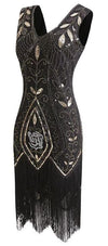 Black Feather Gatsby Klänning