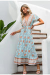 Vintage Bohemian Långklänning