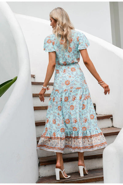 Vintage Bohemian Långklänning