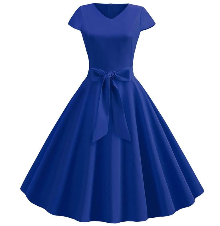 50-Tal Pin Up Klänning Blå