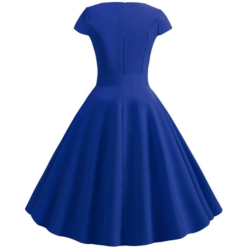 50-Tal Pin Up Klänning Blå