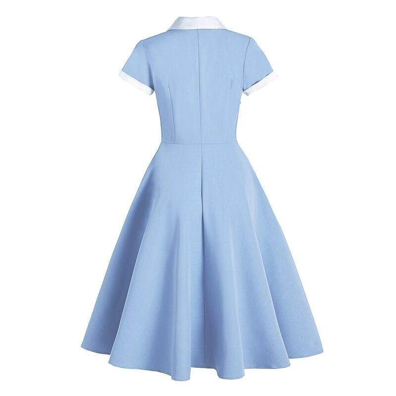Retro 50-Tals Audrey Hepburn-Klänning