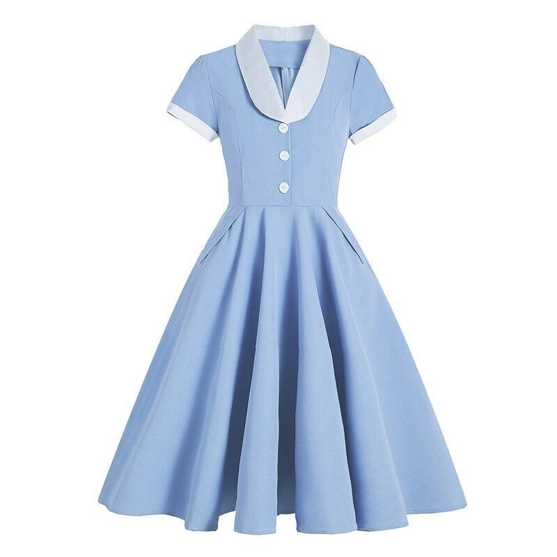 Retro 50-Tals Audrey Hepburn-Klänning