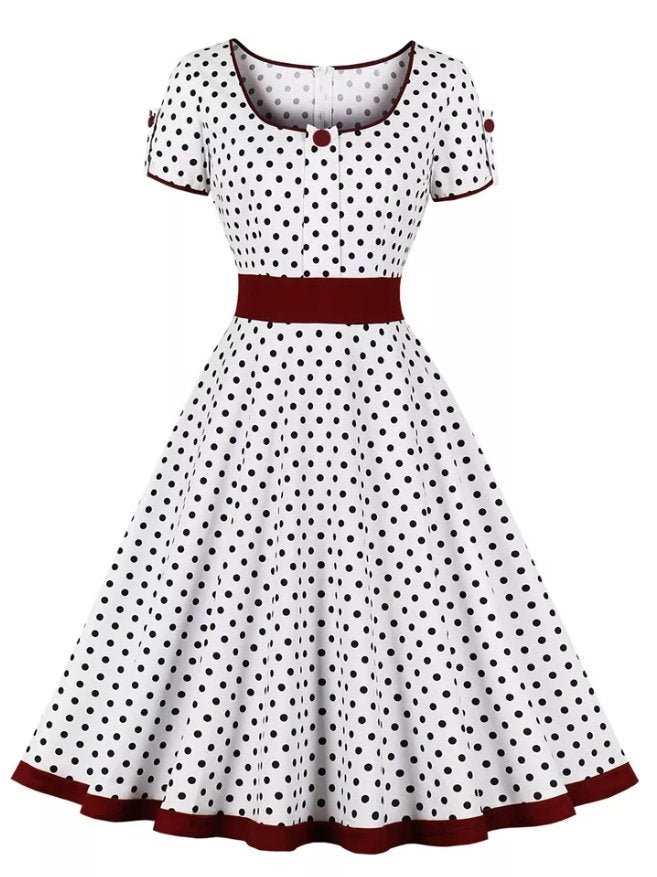 Retro Vintage 50-Talsklänning