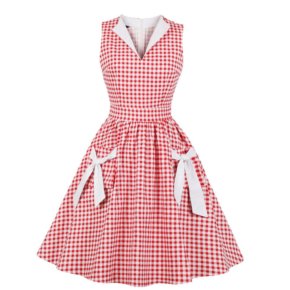 Rockabilly Gingham Klänning
