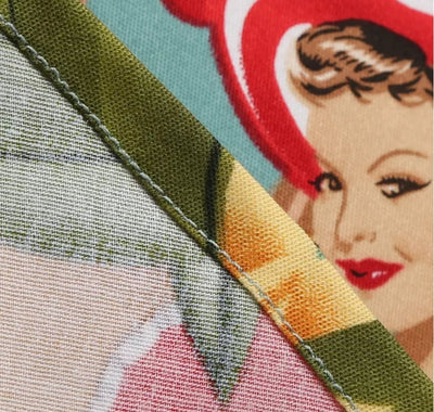 Klänning I Vintage Patchworkstil Från 50-Talet