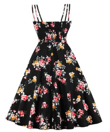 Vintage Stil Klänning Plus Storlek Sammansättning