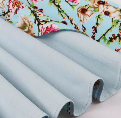 Vintage Tunika Klänning Färska Blommor