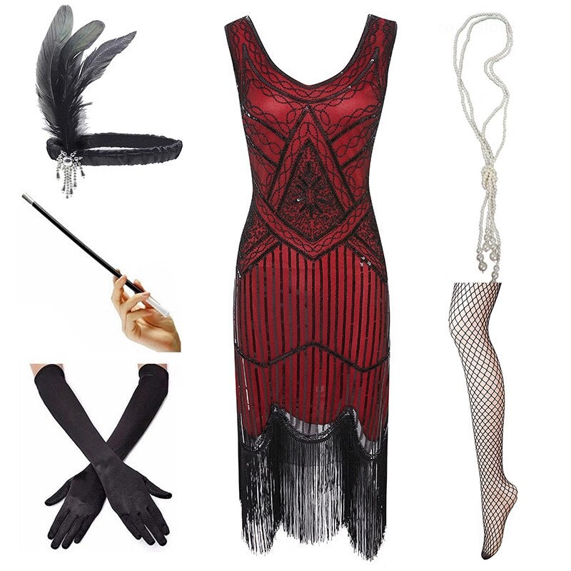 Vintage Glamourklänning Från 1920