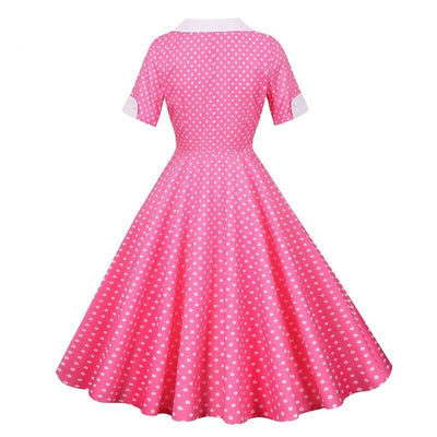 Vintage 50-Tals Rosa Prickiga Klänning