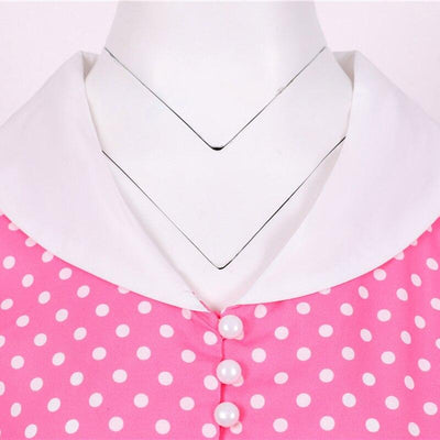 Vintage 50-Tals Rosa Prickiga Klänning