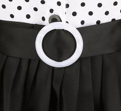 Vintage 60-Tals Svartvit Klänning