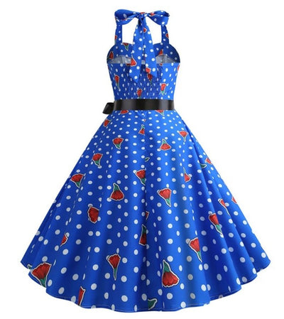Vintage Off Shoulder Klänning Från 50-Talet