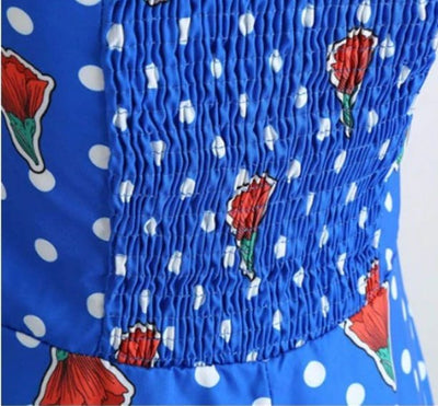Vintage Off Shoulder Klänning Från 50-Talet