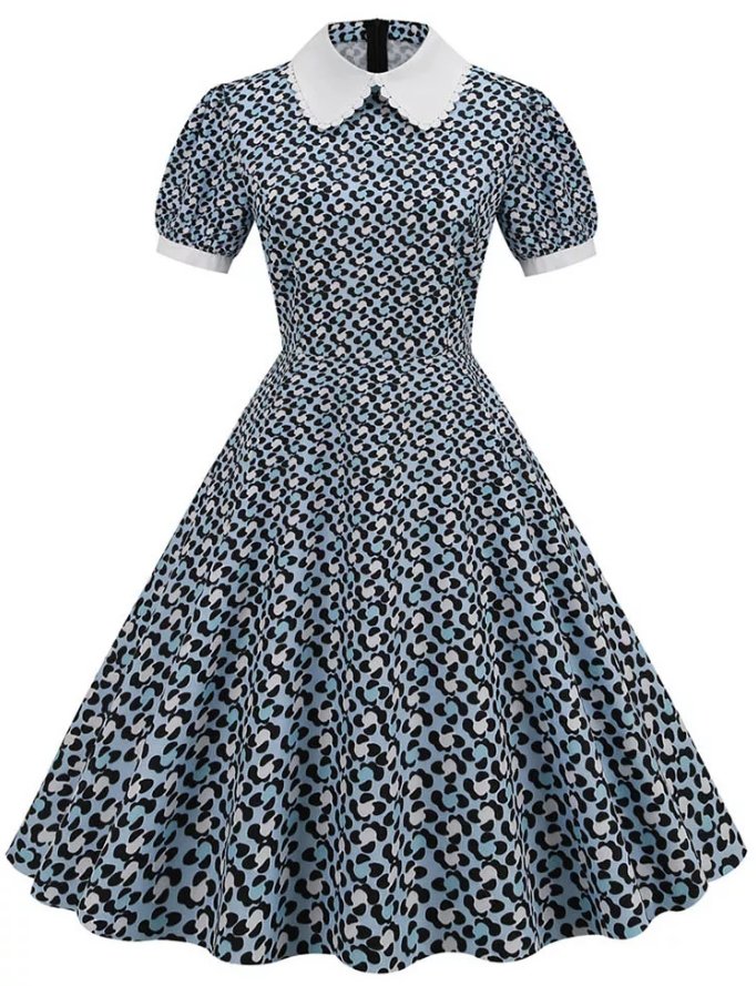 Vintage 50-Tals Guinguette Spirit Klänning