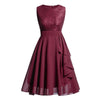 Vintage 50-Tals Aftonklänning Burgundy