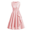 Vintage 50-Tals Rosa Aftonklänning